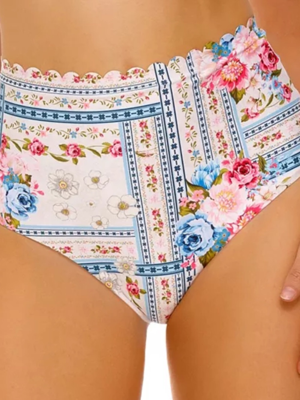 Agua bendita Alicia Meraki Printed High Waisted Bottom sz L